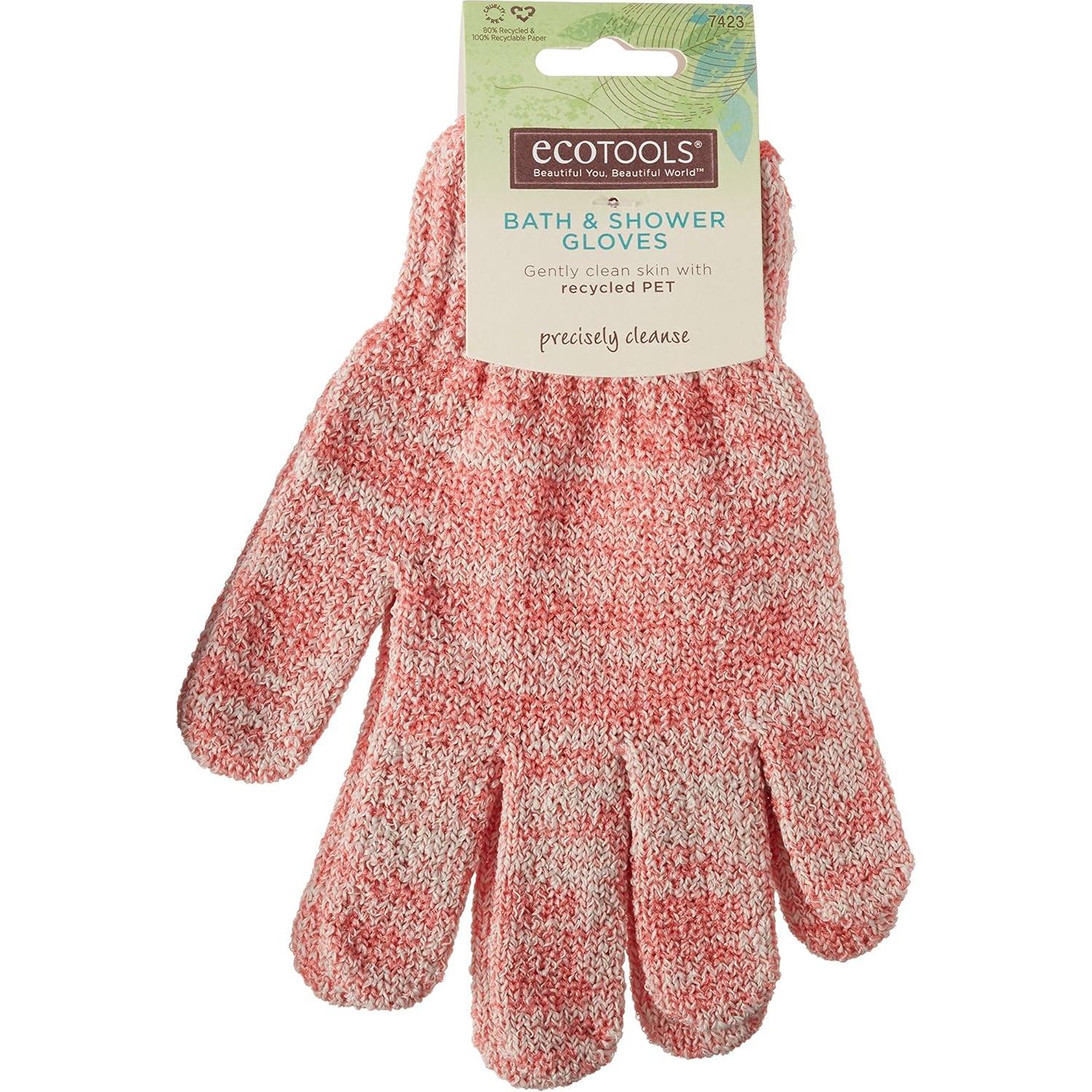 Guantes de Ducha EcoTools Exfoliantes Verde 1 Par