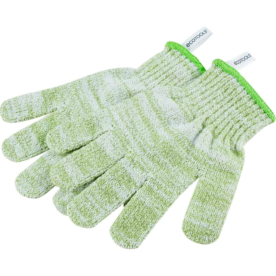 Guantes de Ducha EcoTools Exfoliantes Verde 1 Par