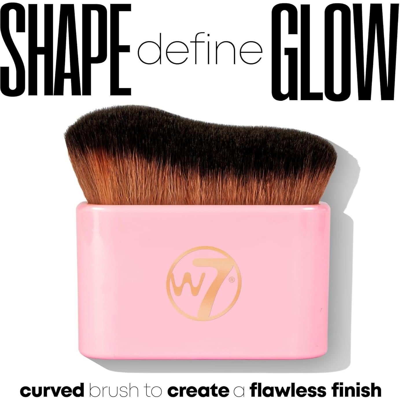 W7 Gotas de Brillo Dorado y Brocha - Set 2 Piezas 108g