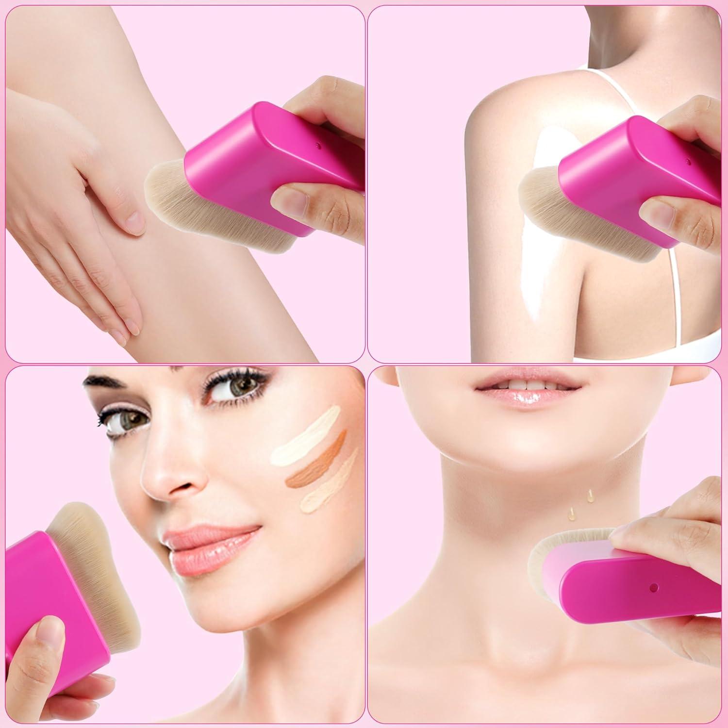Brocha Autobronceadora Rosa BEAUTYFACTOR - Uso Facial y Corporal