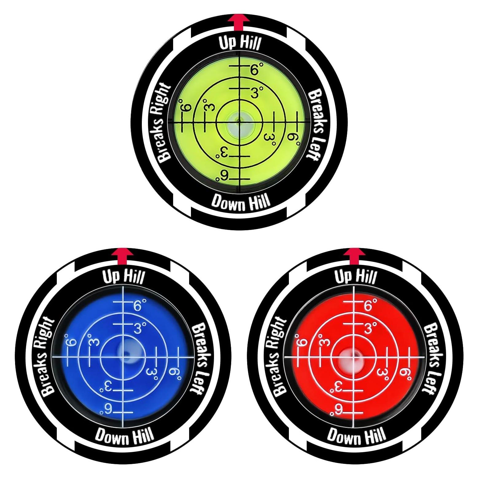 Paquete de 3 Marcadores de Pelotas de Golf Genérico HH-CK098