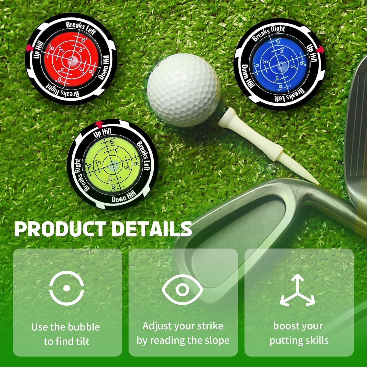 Paquete de 3 Marcadores de Pelotas de Golf Genérico HH-CK098