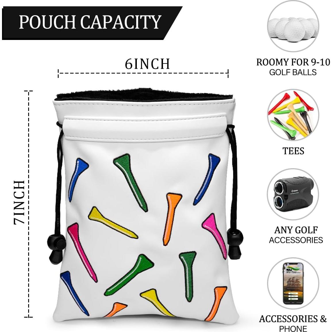 Bolsa de Golf de Cuero Montela con Cuerdas Ajustables Unisex