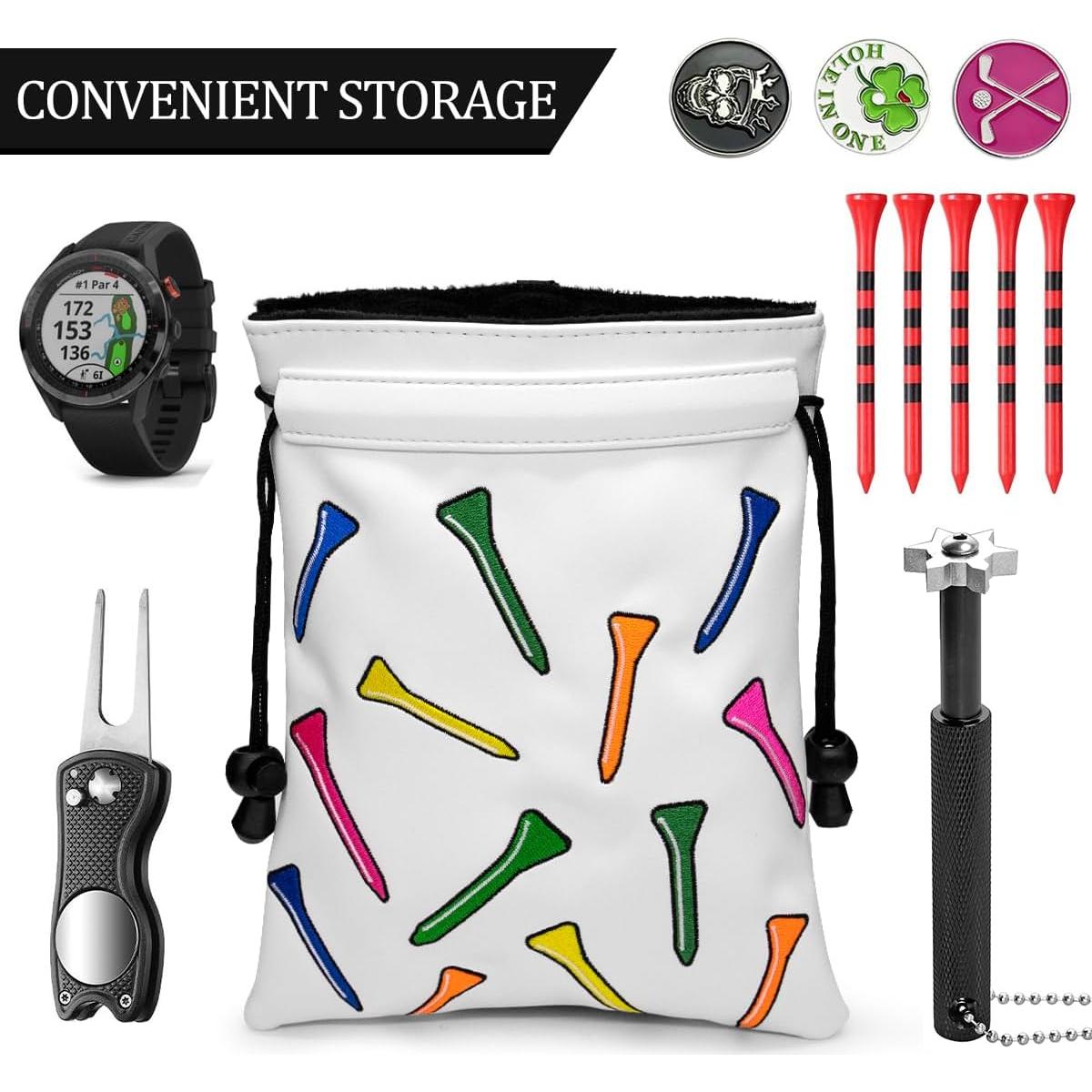 Bolsa de Golf de Cuero Montela con Cuerdas Ajustables Unisex