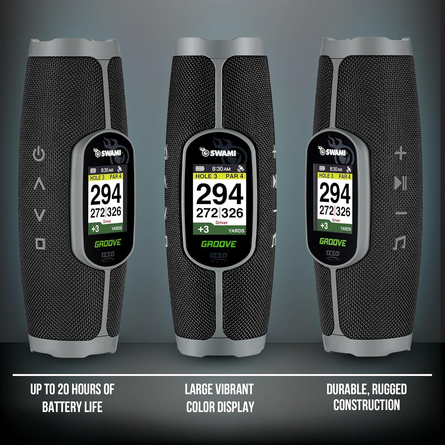 Altavoz GPS de Golf Izzo Swami Groove 2-en-1, 0.23 kg