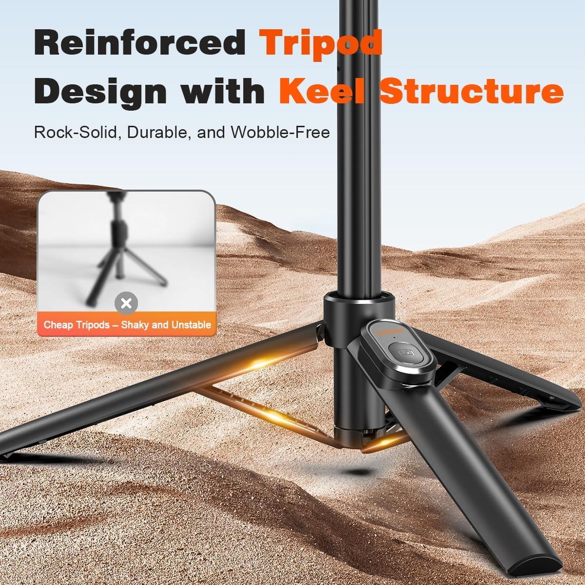 Trípode de Selfie MOSENMO MM-K900 Ligero 150g Extensible 90cm