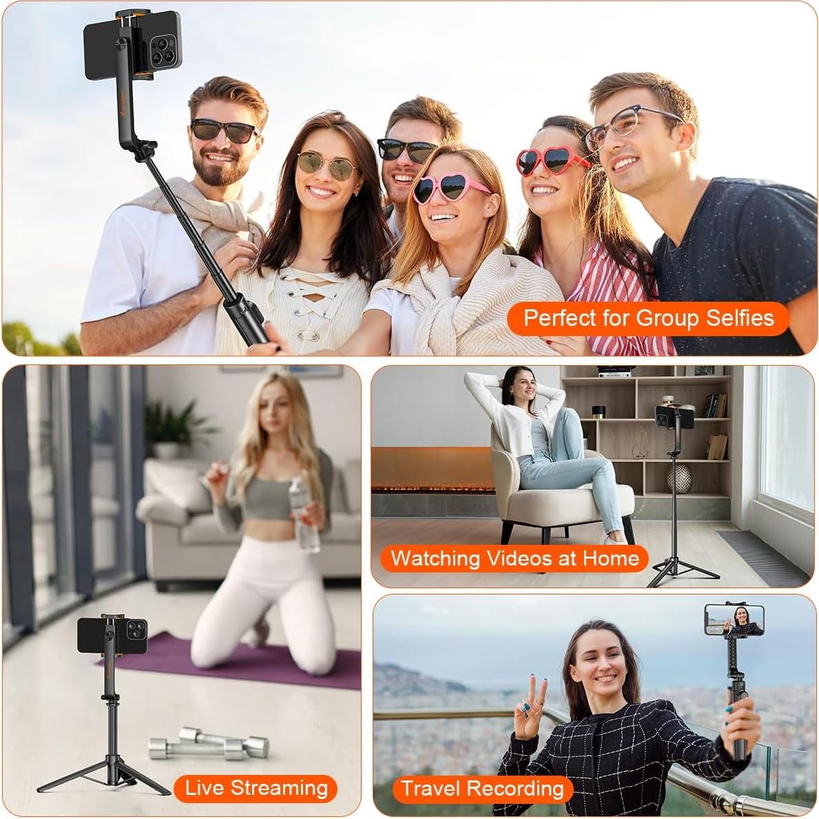 Trípode de Selfie MOSENMO MM-K900 Ligero 150g Extensible 90cm