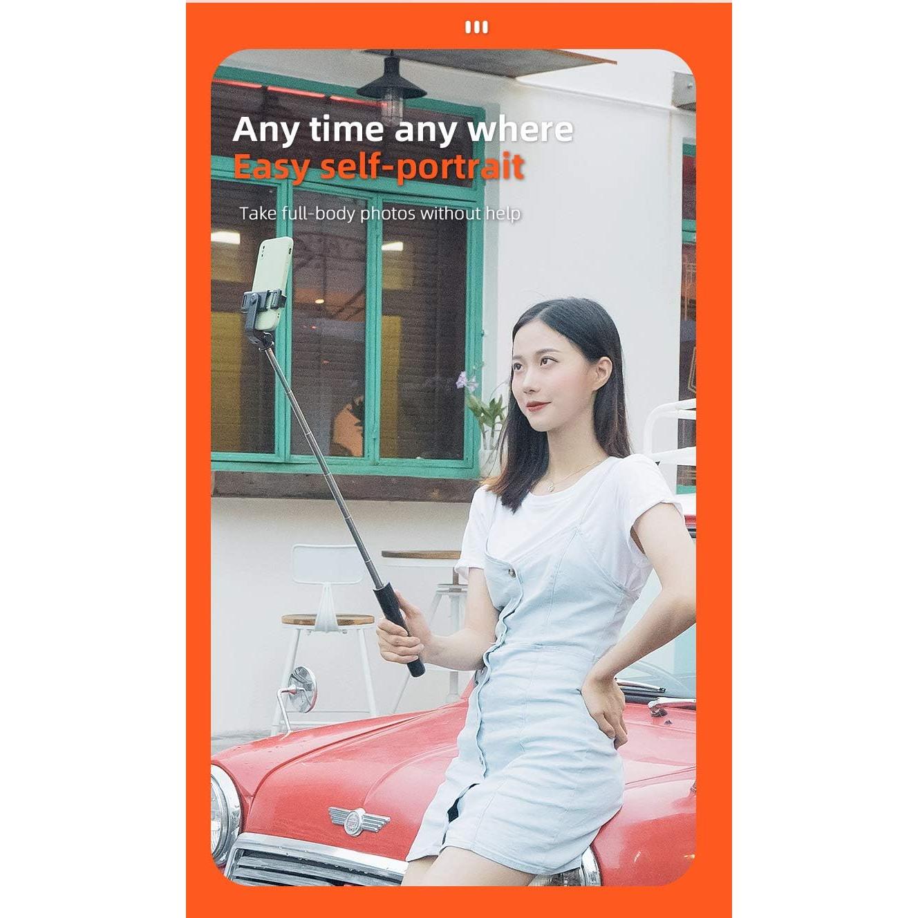 Palo de Selfie Trípode Tianle Extensible 19-102 cm Negro