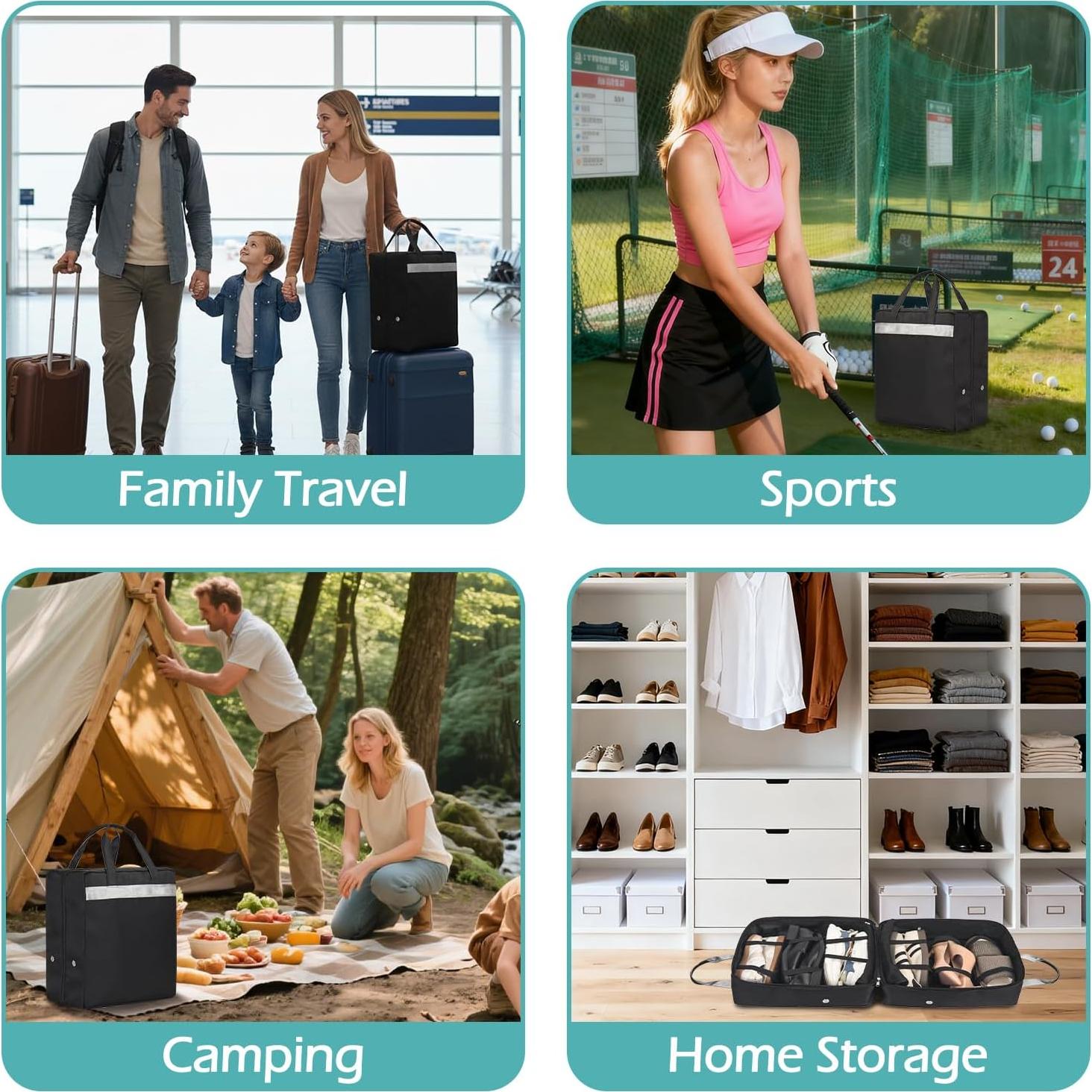 Bolsa de Viaje para Zapatos ZHIERNA - Organizador 6 Pares