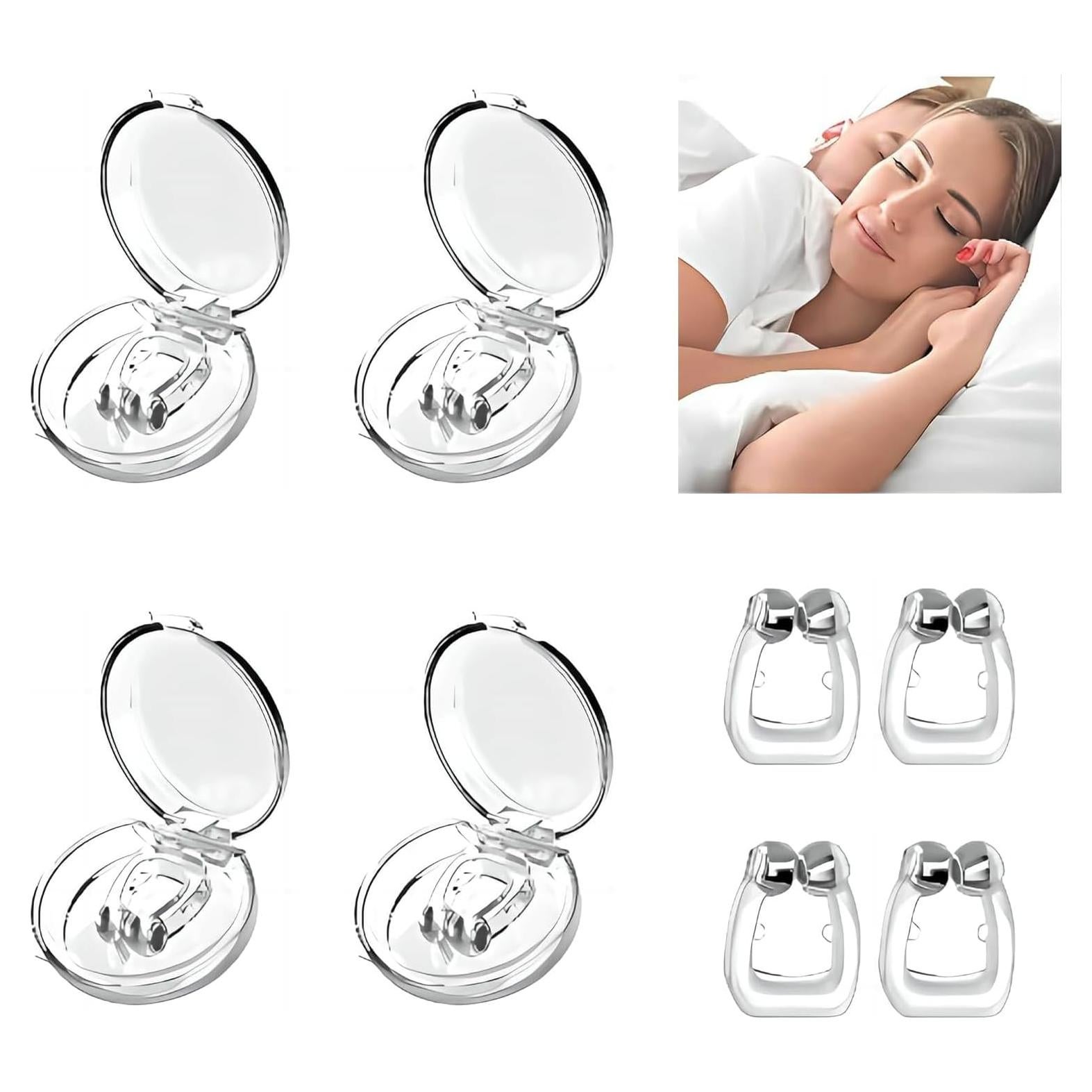 Dispositivos Anti Ronquidos YUEYINGMG 4PCS Silicona Ajustable