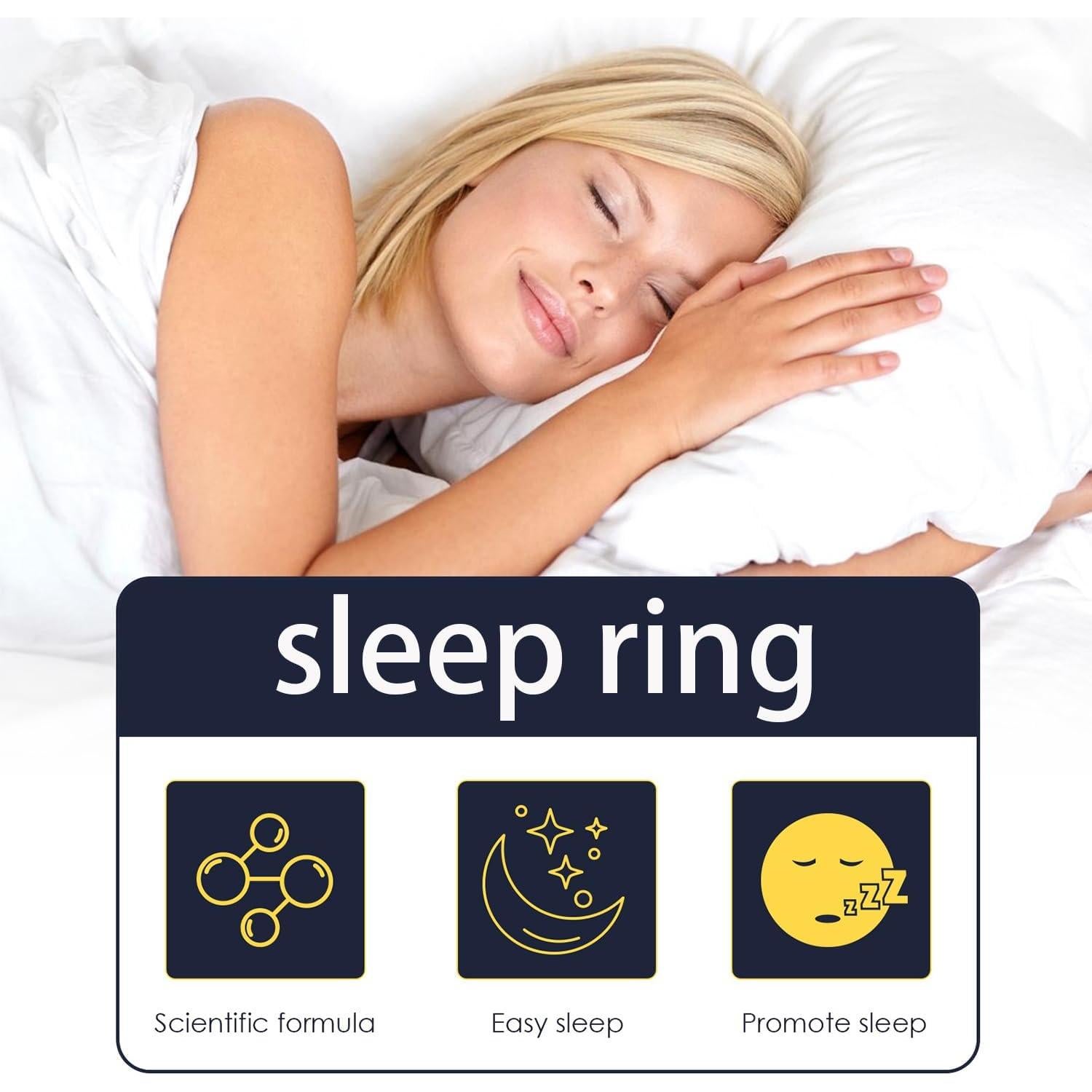 Anillo Antisnoring Oro - Acupresión Magnética Unisex