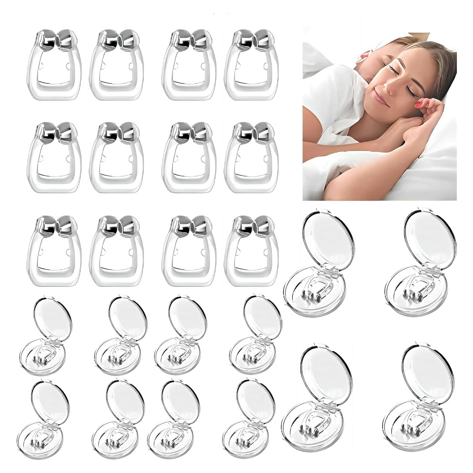 Dispositivos Anti Ronquidos YUEYINGMG 12 Pcs Silicona Ajustable