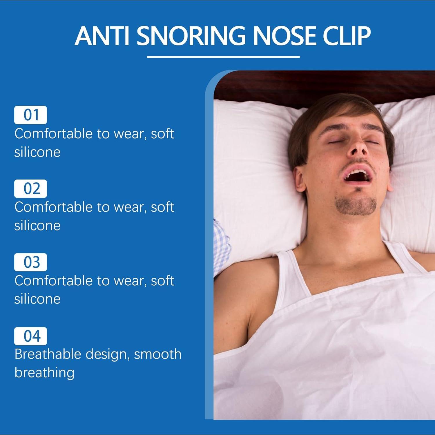 Dispositivos Anti Ronquidos YUEYINGMG 12 Pcs Silicona Ajustable