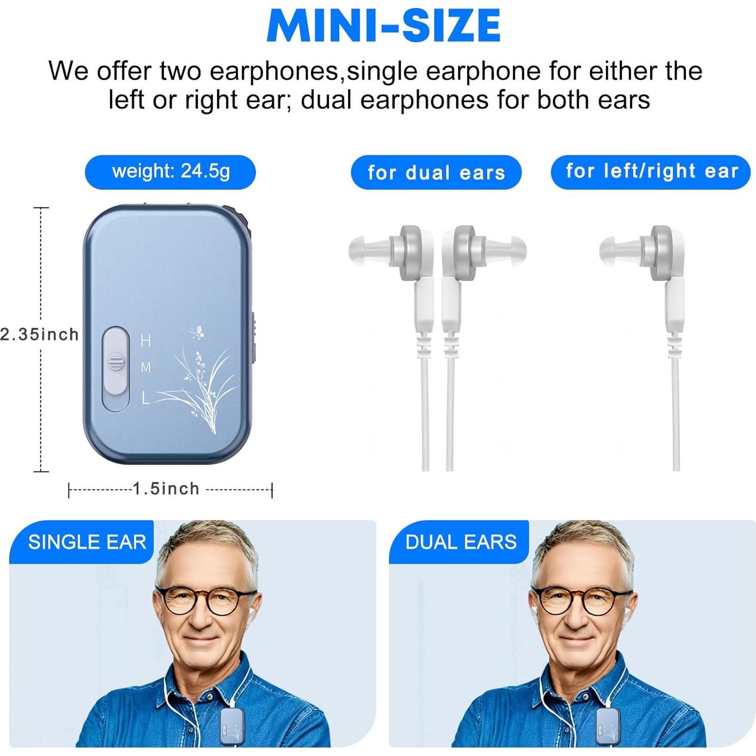 Audífonos Amplificadores de Sonido KIKEANG J-101 para Mayores