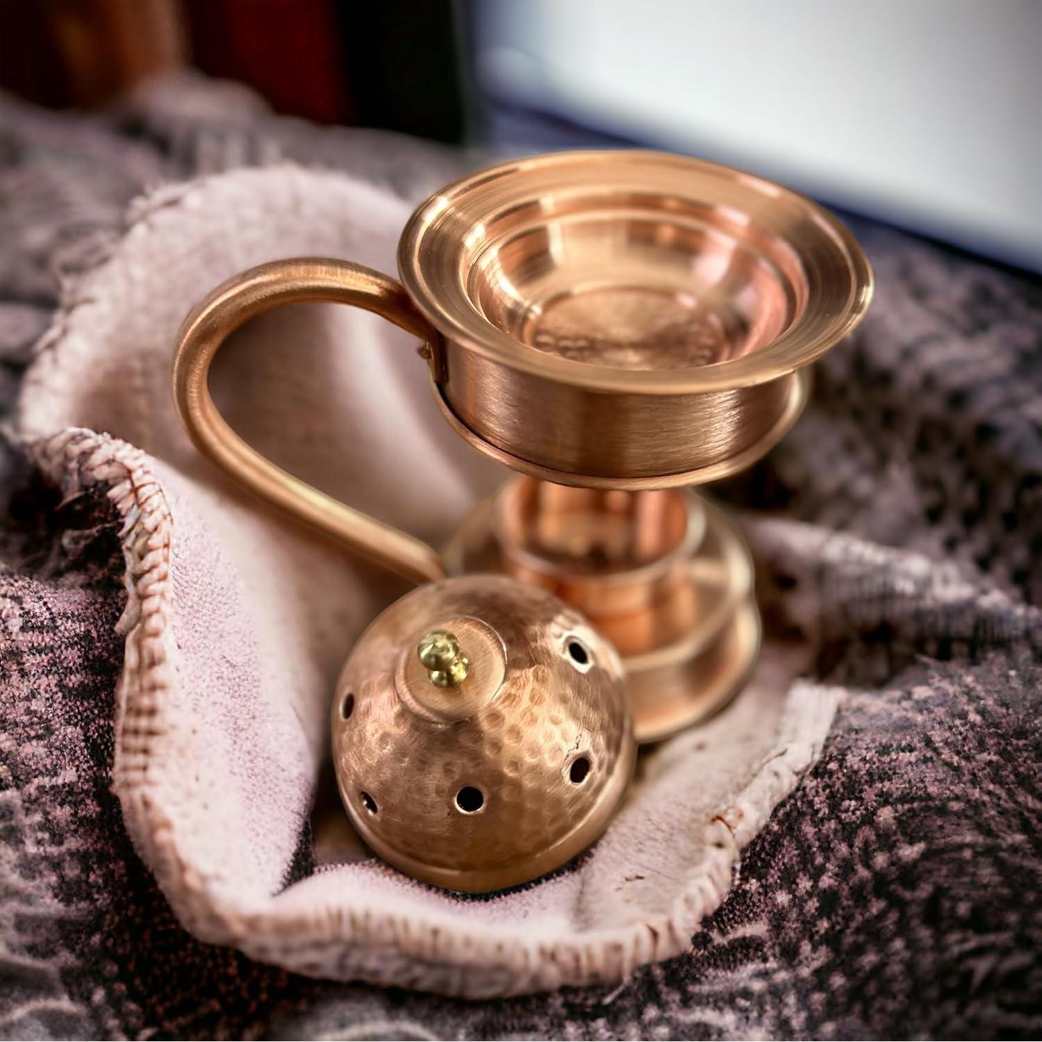 Porta Incienso de Cobre Leila's Kitchen 25.4cm Redondo