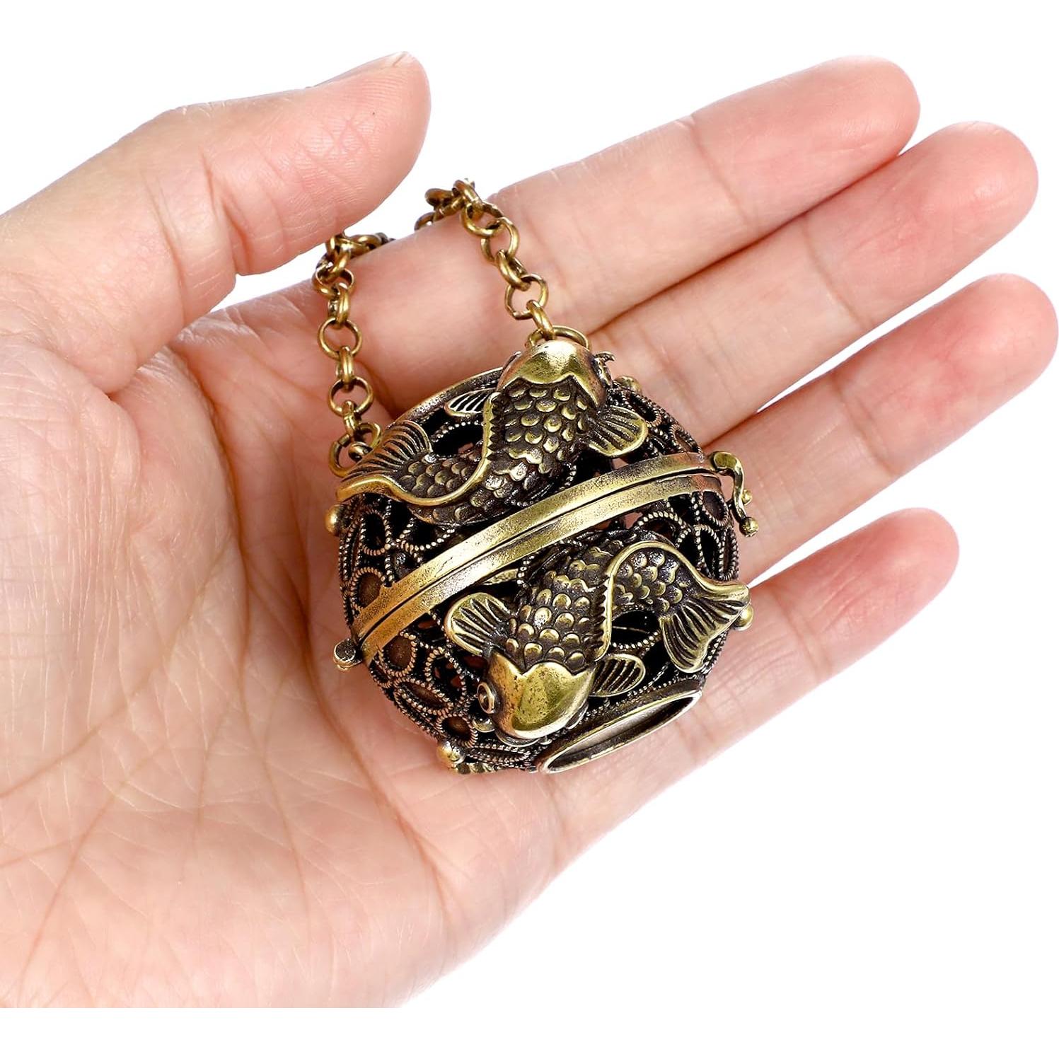 Quemador de Incienso Colgante GANAZONO de Cobre 11.58 cm