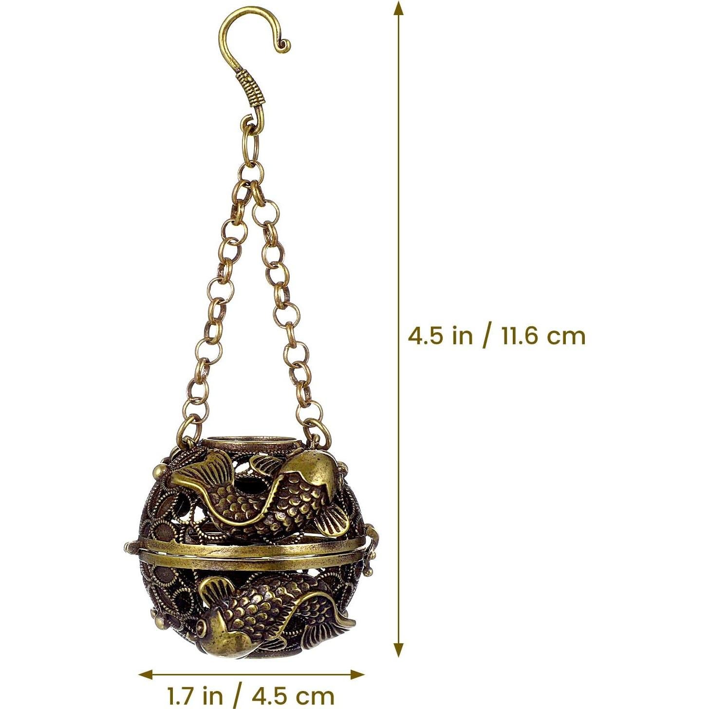 Quemador de Incienso Colgante GANAZONO de Cobre 11.58 cm