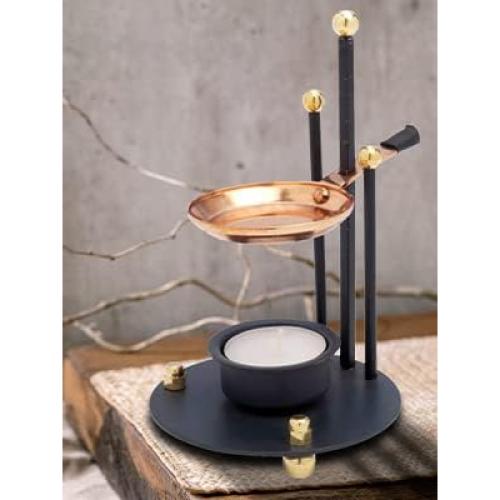 Horno de Incienso Hecho a Mano con Sartén de Cobre 16 cm