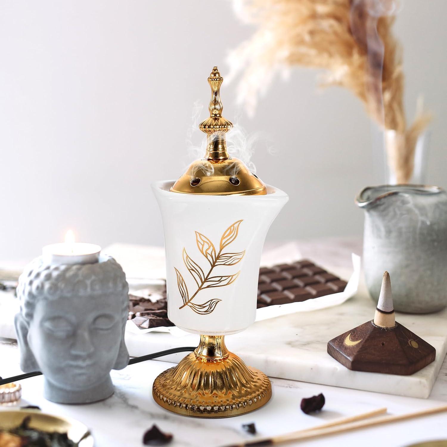 Quemador de Incienso Eléctrico Vintage Holibanna 20x7cm