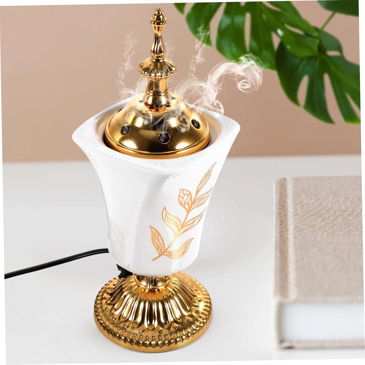 Quemador de Incienso Eléctrico Vintage Holibanna 20x7cm