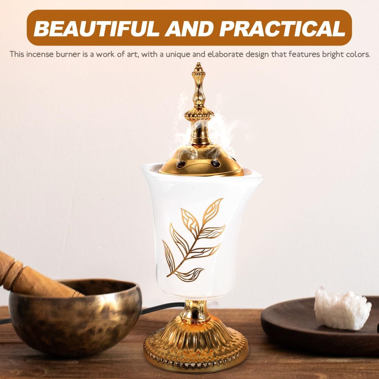 Quemador de Incienso Eléctrico Vintage Holibanna 20x7cm