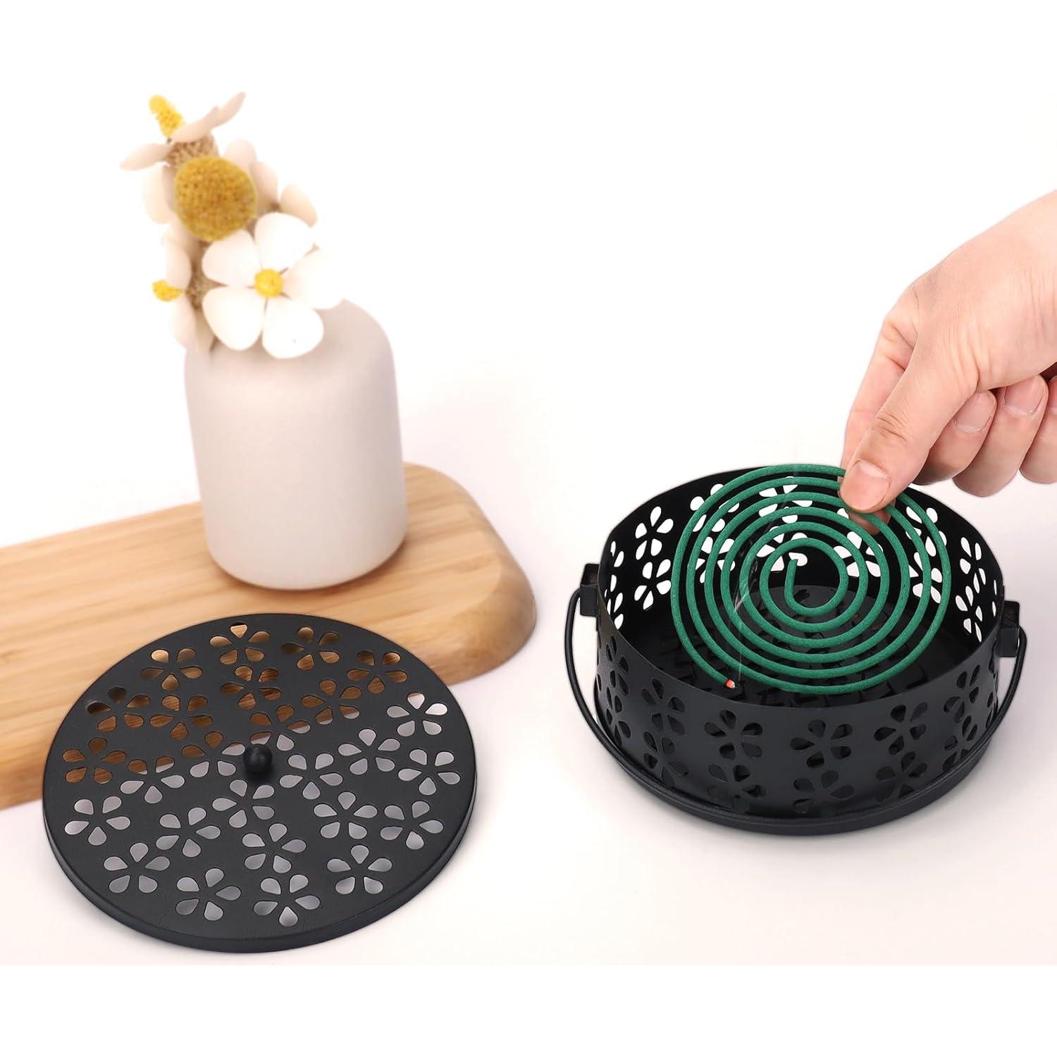 Soporte para Espirales de Incienso MEADAY Negro 13.5 cm