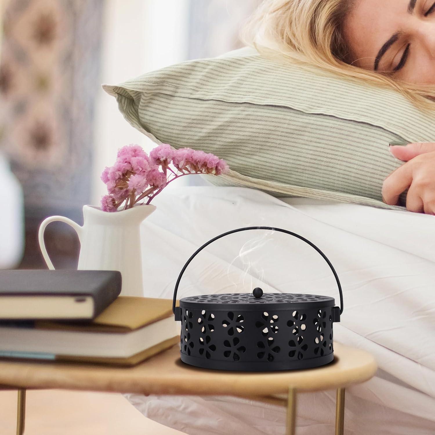 Soporte para Espirales de Incienso MEADAY Negro 13.5 cm