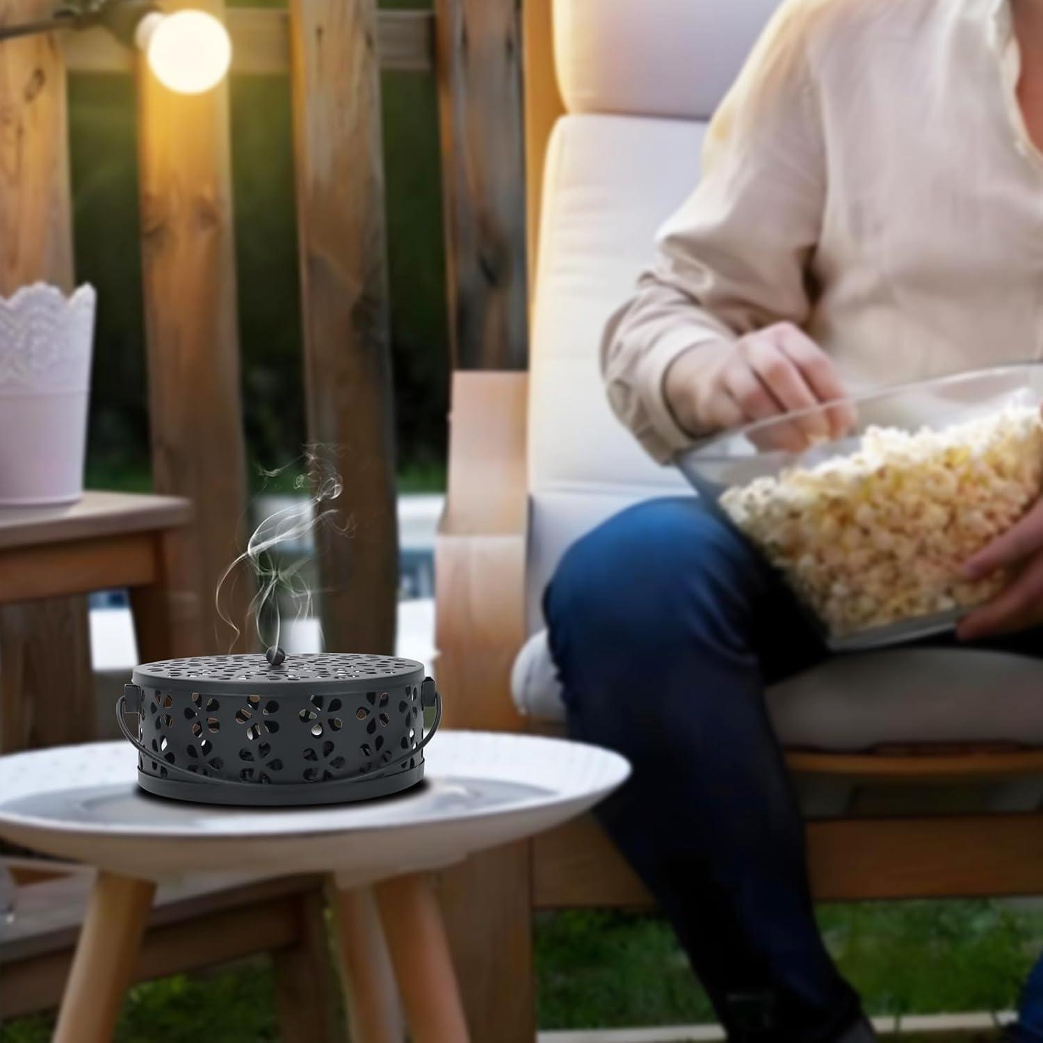 Soporte para Espirales de Incienso MEADAY Negro 13.5 cm