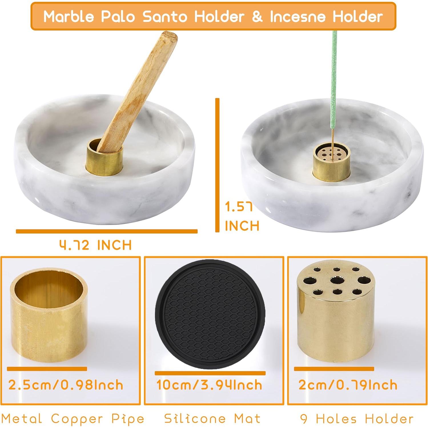 Soporte de Palo Santo de Mármol Natural CM Chic Monday