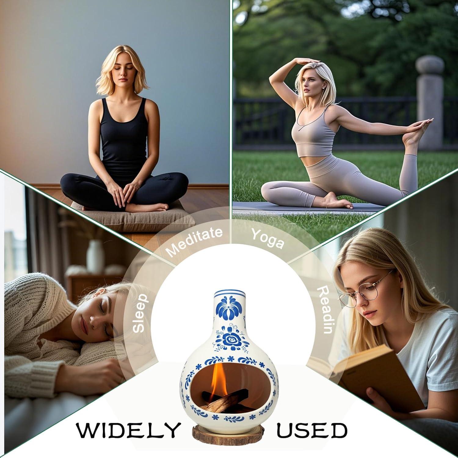 Soporte de Cerámica Talavera REFFU para Palo Santo y Salvia