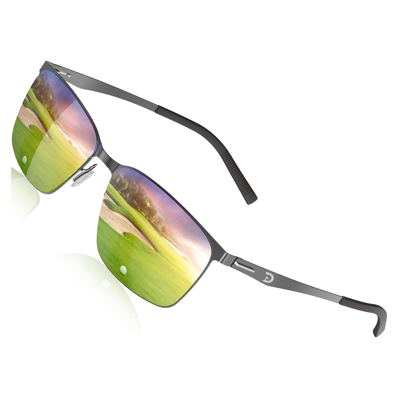 Gafas de sol polarizadas para golf hombres - Lentes HD verdes