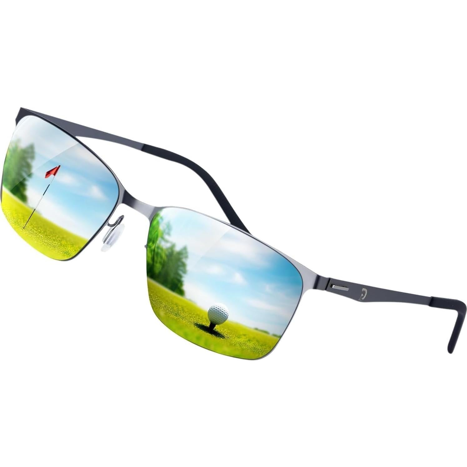 Gafas de sol polarizadas para golf hombres - Lentes HD verdes