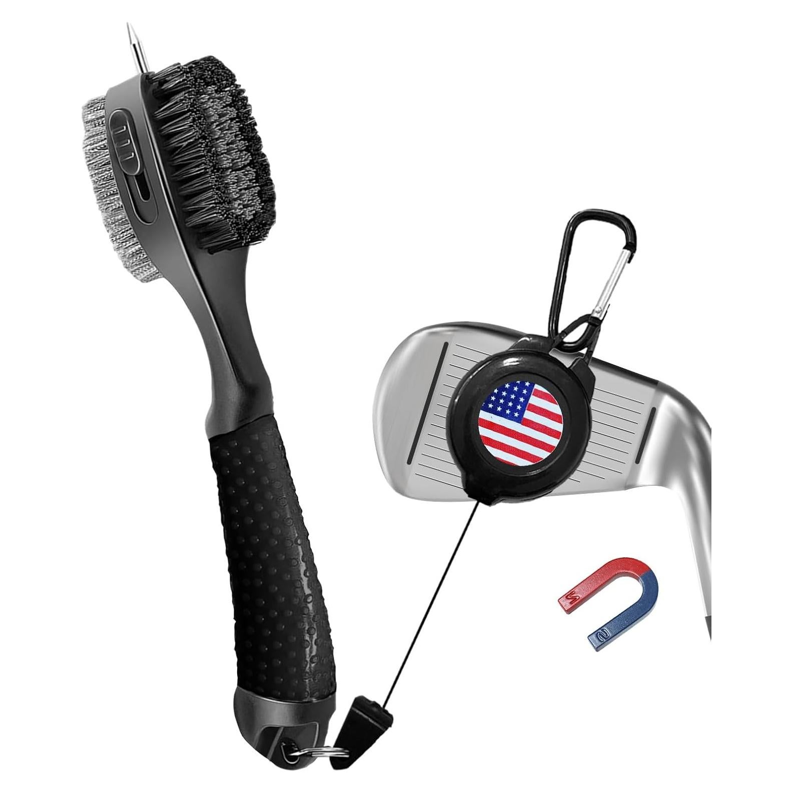 Cepillo Limpiador de Palos de Golf FINGER TEN OGB1001 Negro