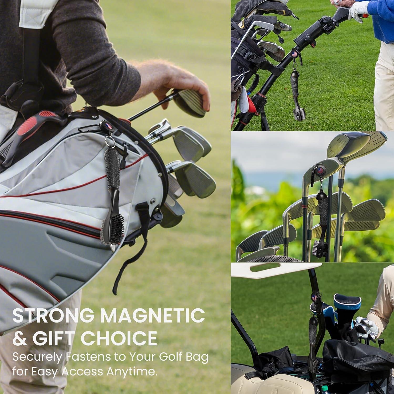 Cepillo Limpiador de Palos de Golf FINGER TEN OGB1001 Negro