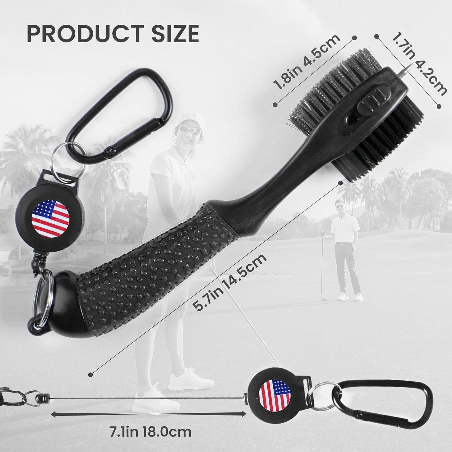 Cepillo Limpiador de Palos de Golf FINGER TEN OGB1001 Negro