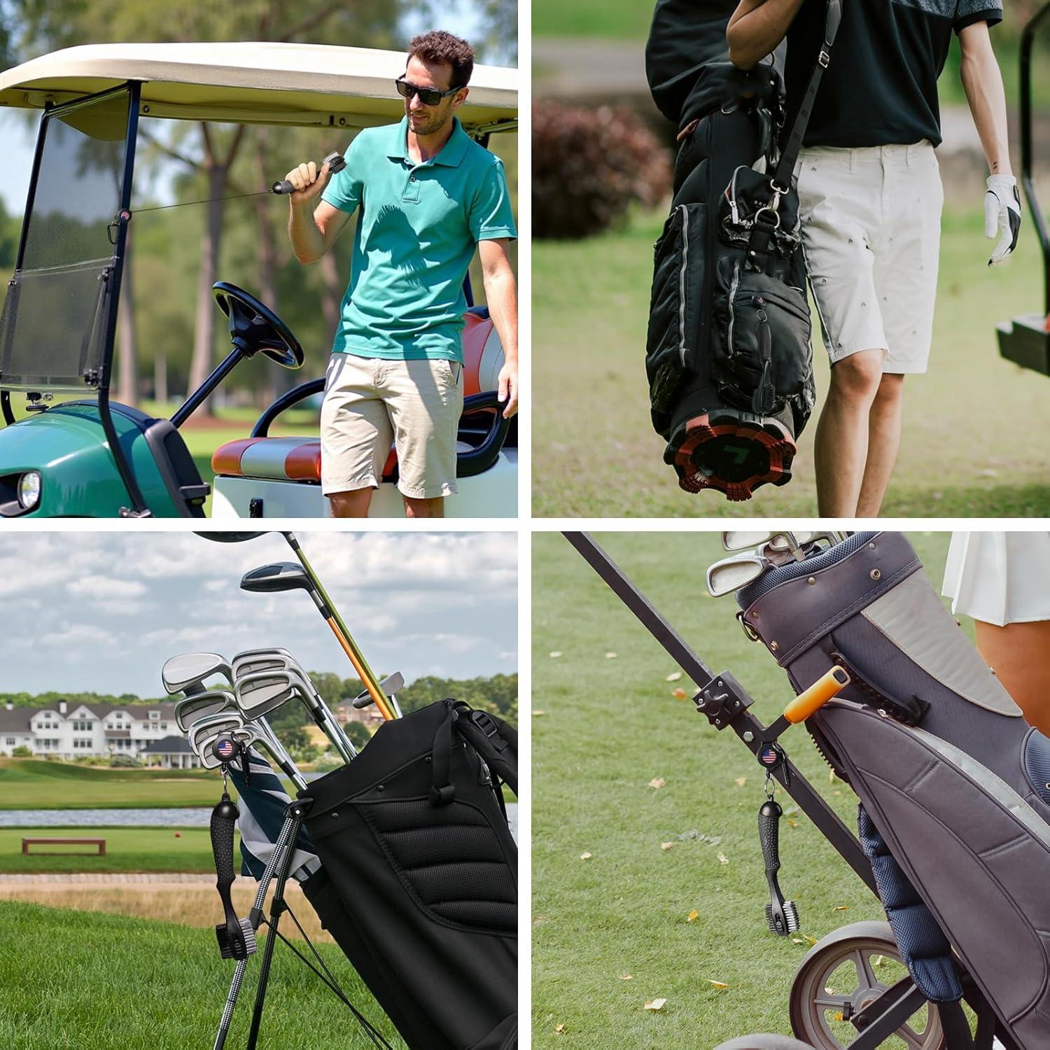 Cepillo Limpiador de Palos de Golf FINGER TEN OGB1001 Negro