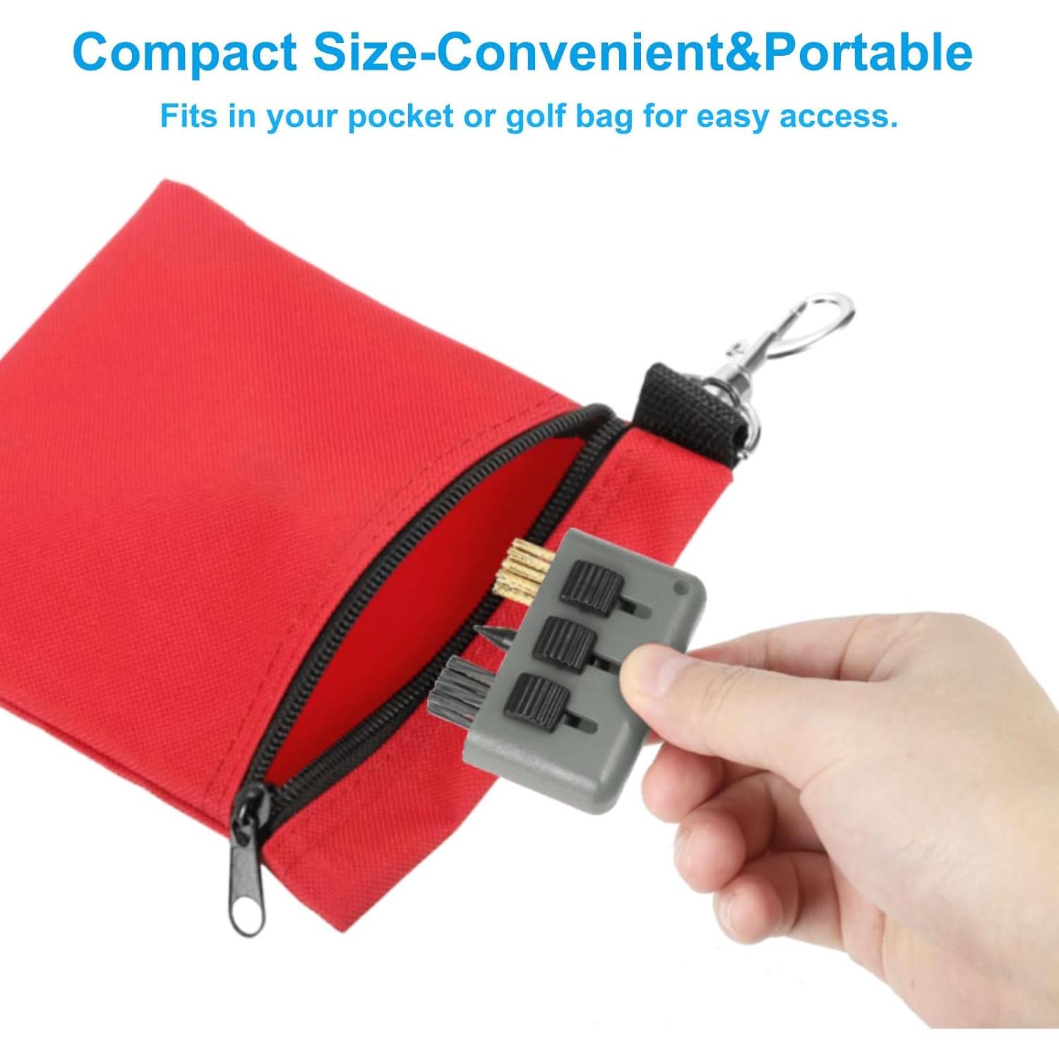 Cepillo de Golf PATIKIL 3 en 1 Retráctil con Afilador