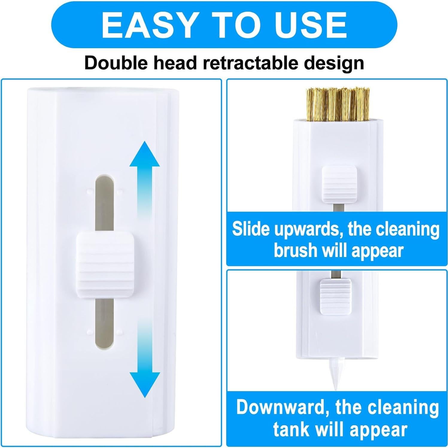 Paquete de 4 Cepillos de Golf BEIQIYA Retráctiles Doble Cara