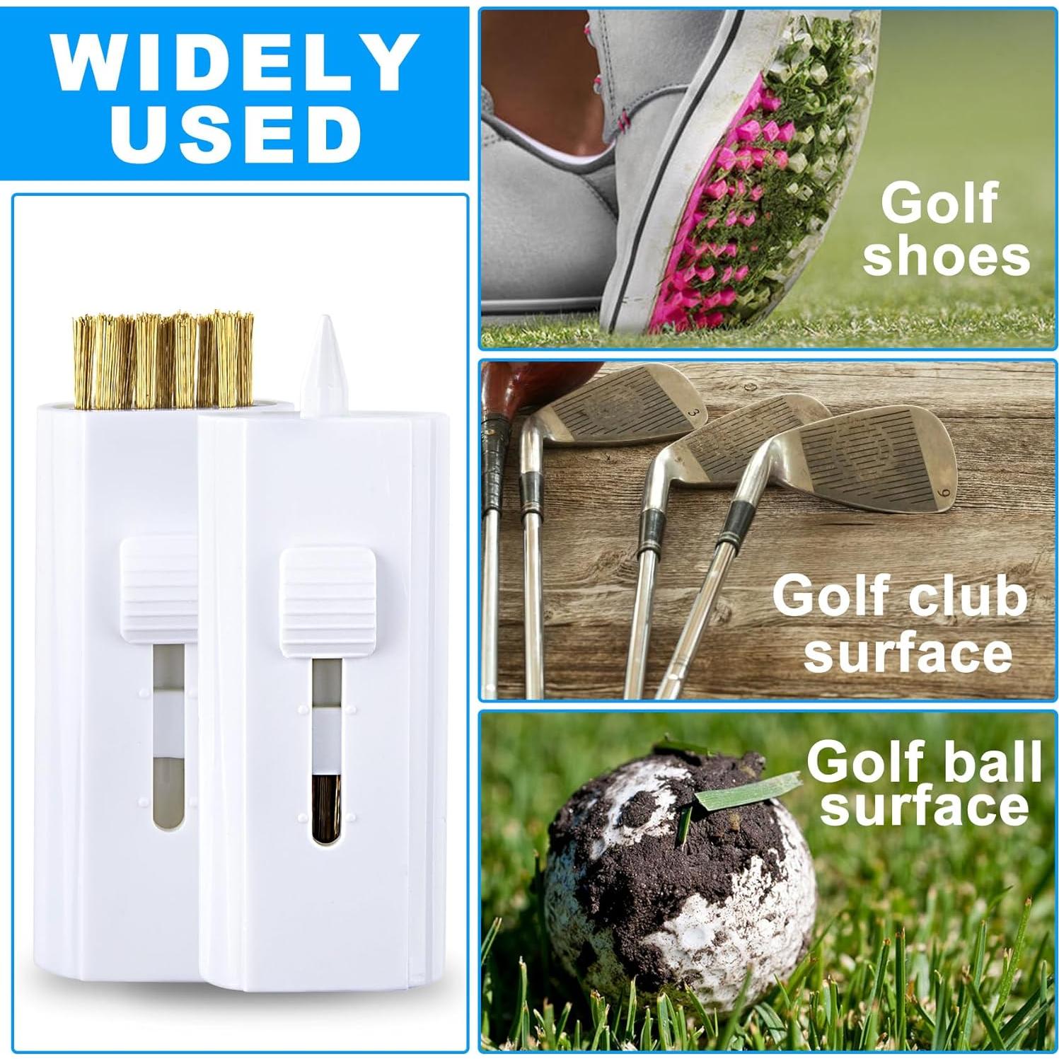 Paquete de 4 Cepillos de Golf BEIQIYA Retráctiles Doble Cara