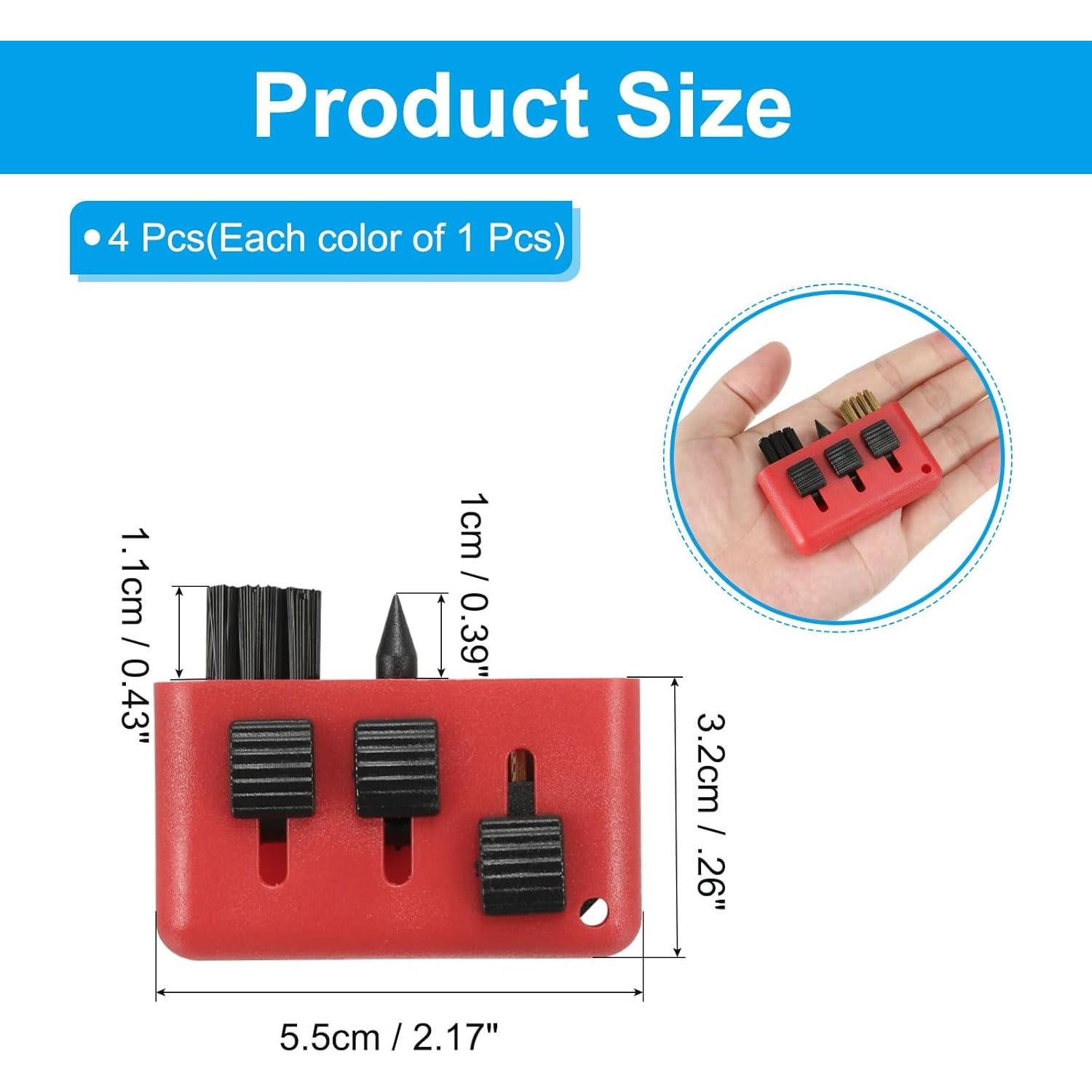 Cepillo de Golf PATIKIL 4 Piezas 3 en 1 Retráctil Nylon Alambre
