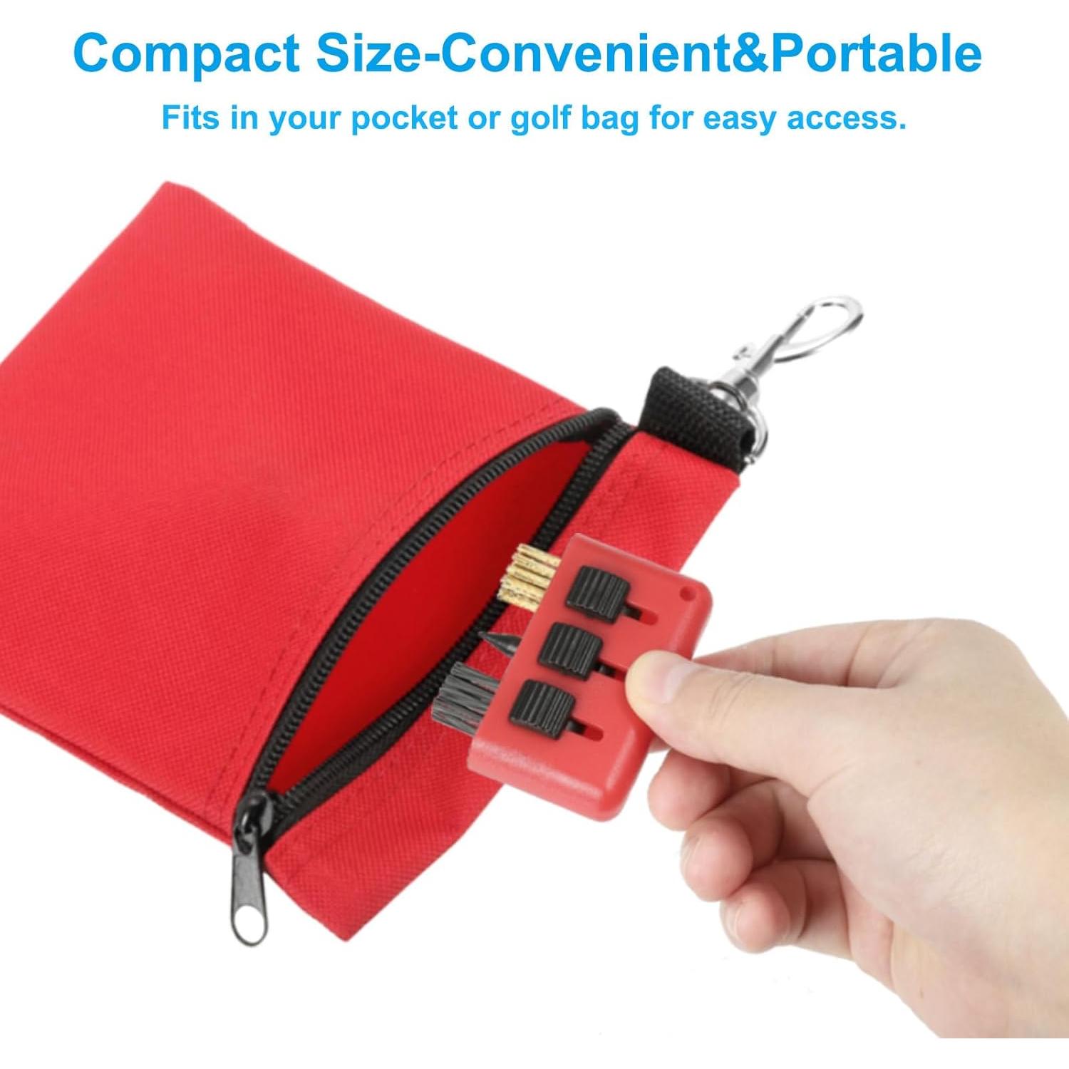 Cepillo de Golf PATIKIL 4 Piezas 3 en 1 Retráctil Nylon Alambre