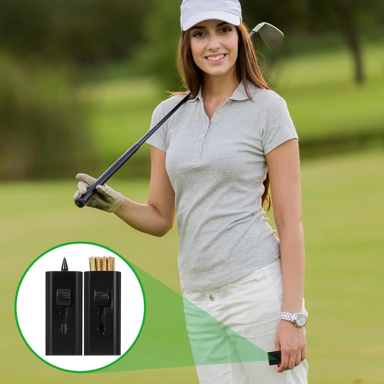 4 Cepillos de Limpieza para Palos de Golf Shimmeroo Doble Cabeza