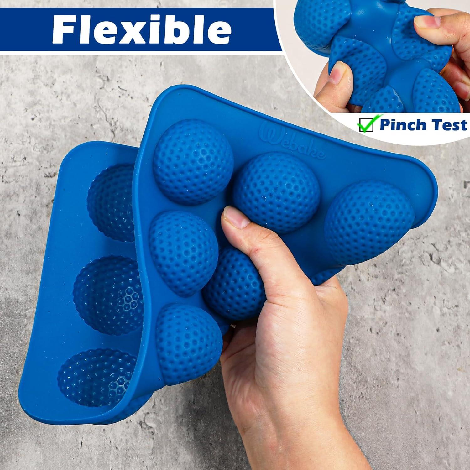 Moldes de Chocolate Webake Pelota de Golf 12 Cavidades 2 Pzs