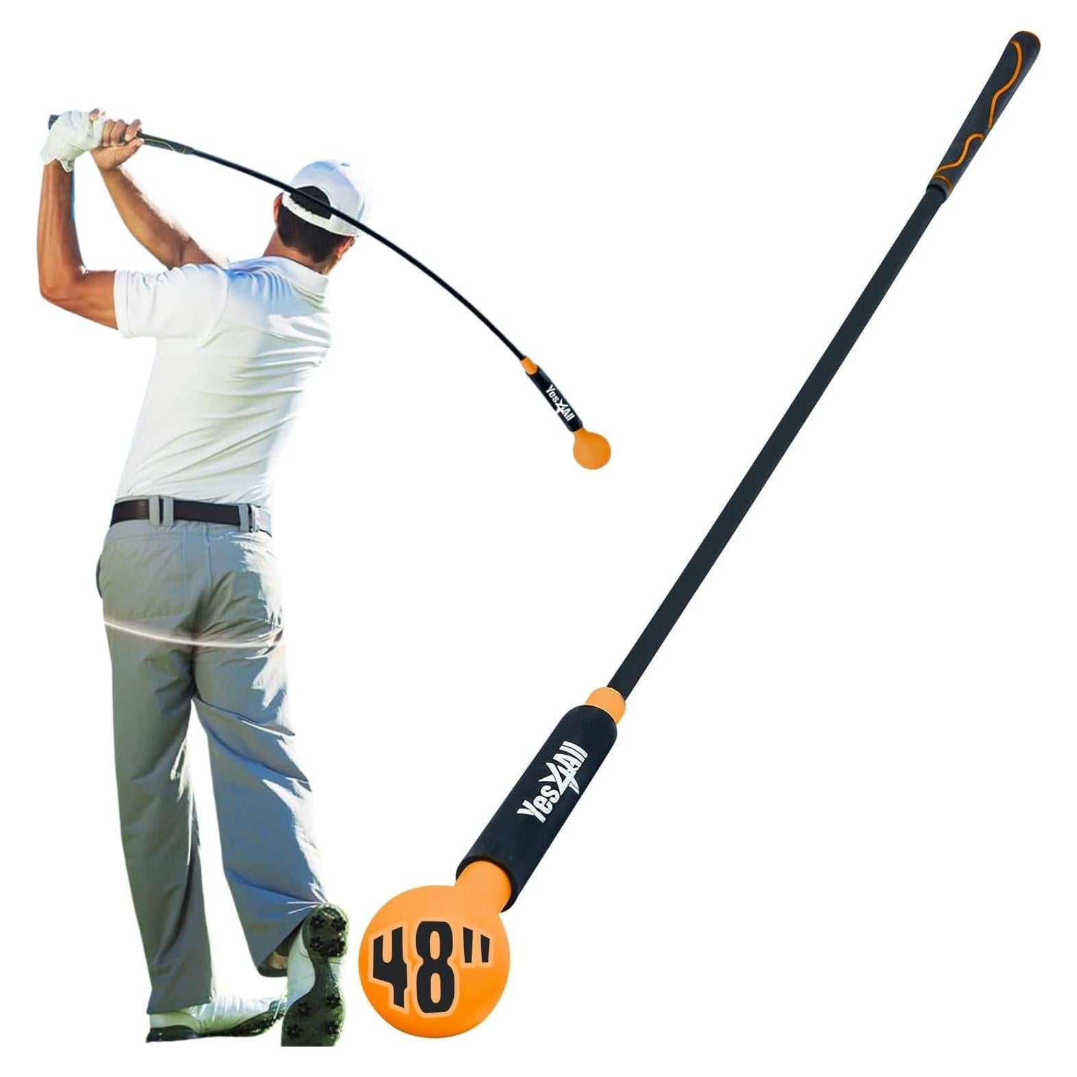 Entrenador de Swing de Golf Yes4All Naranja 121.92 cm