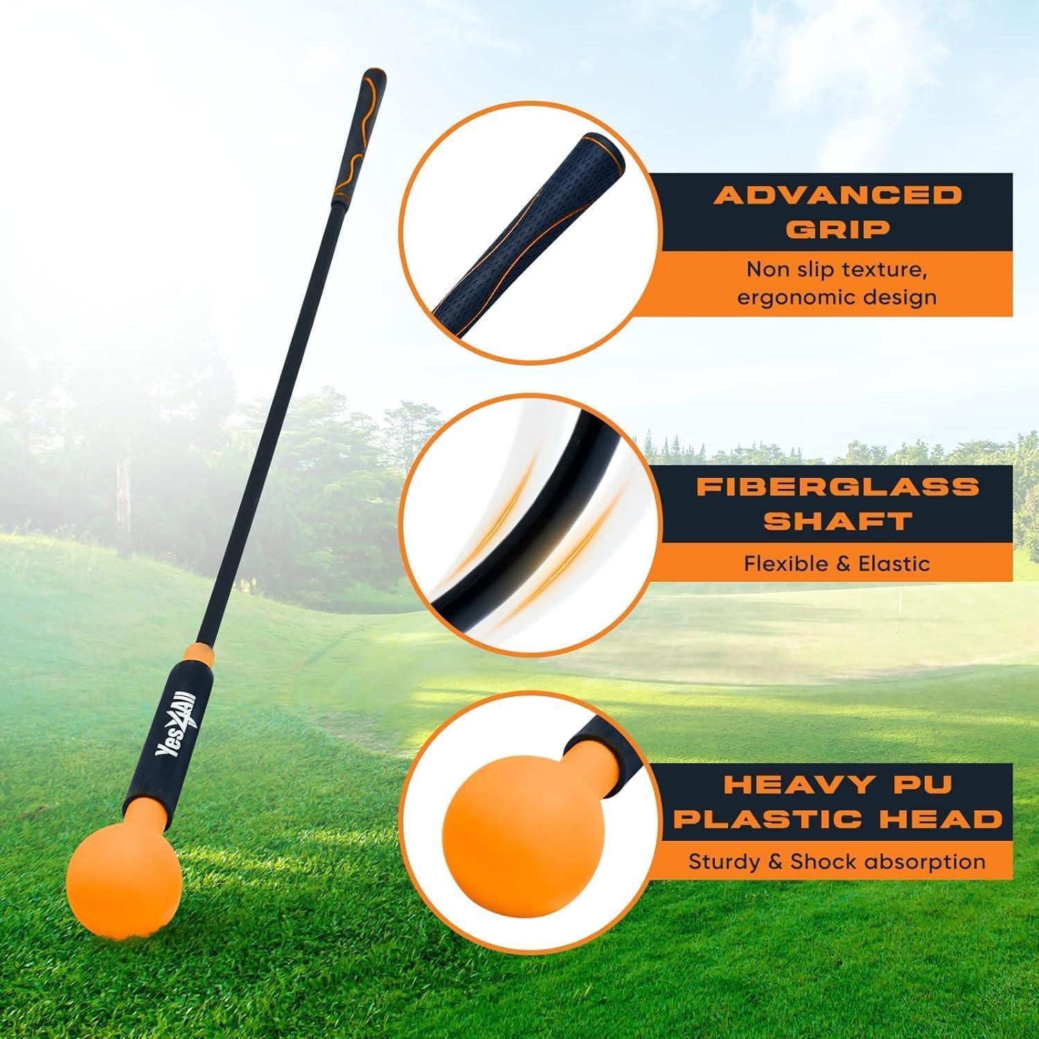 Entrenador de Swing de Golf Yes4All Naranja 121.92 cm