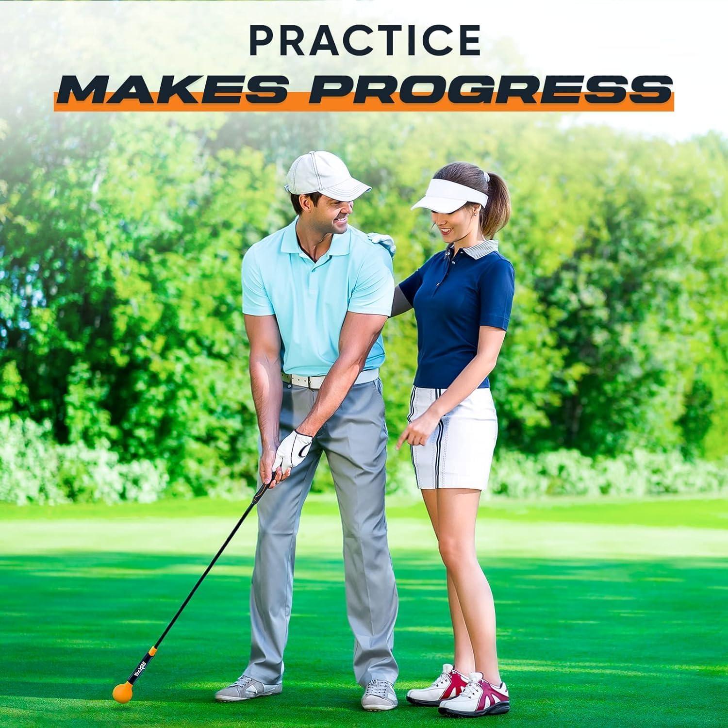 Entrenador de Swing de Golf Yes4All Naranja 121.92 cm