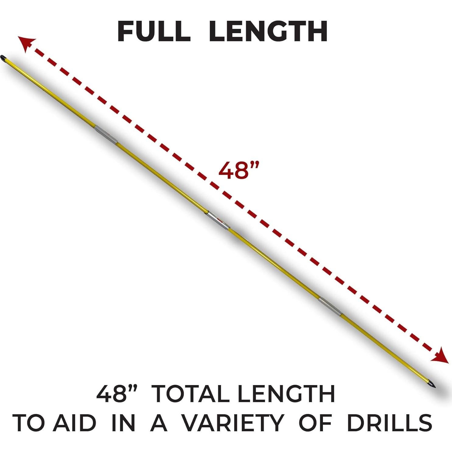 Palos de Alineación Plegables PrideSports Golf Amarillo 121.92 cm