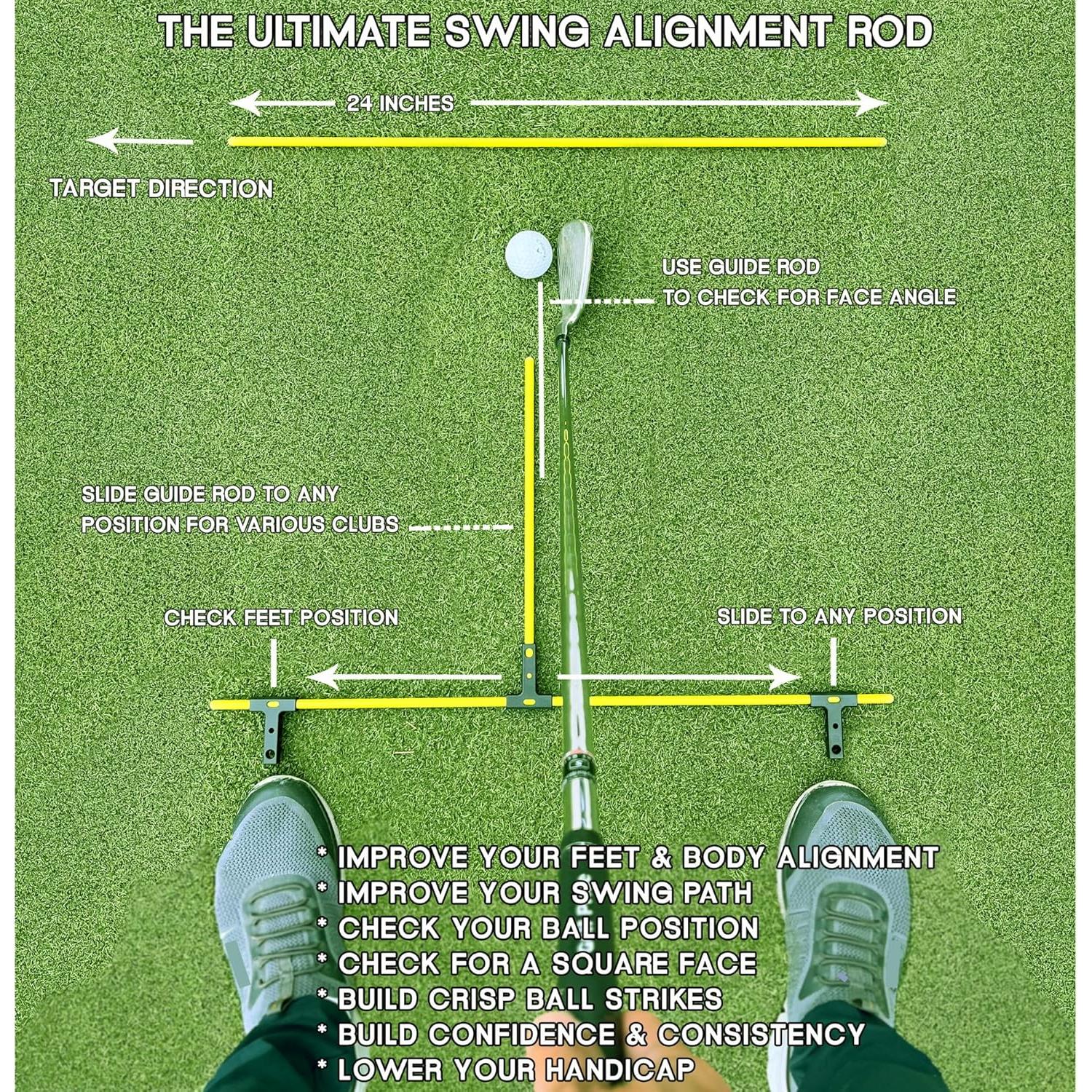 Guía de Alineación de Golf TakticalGolf - Sistema Ajustable para Swing y Putt