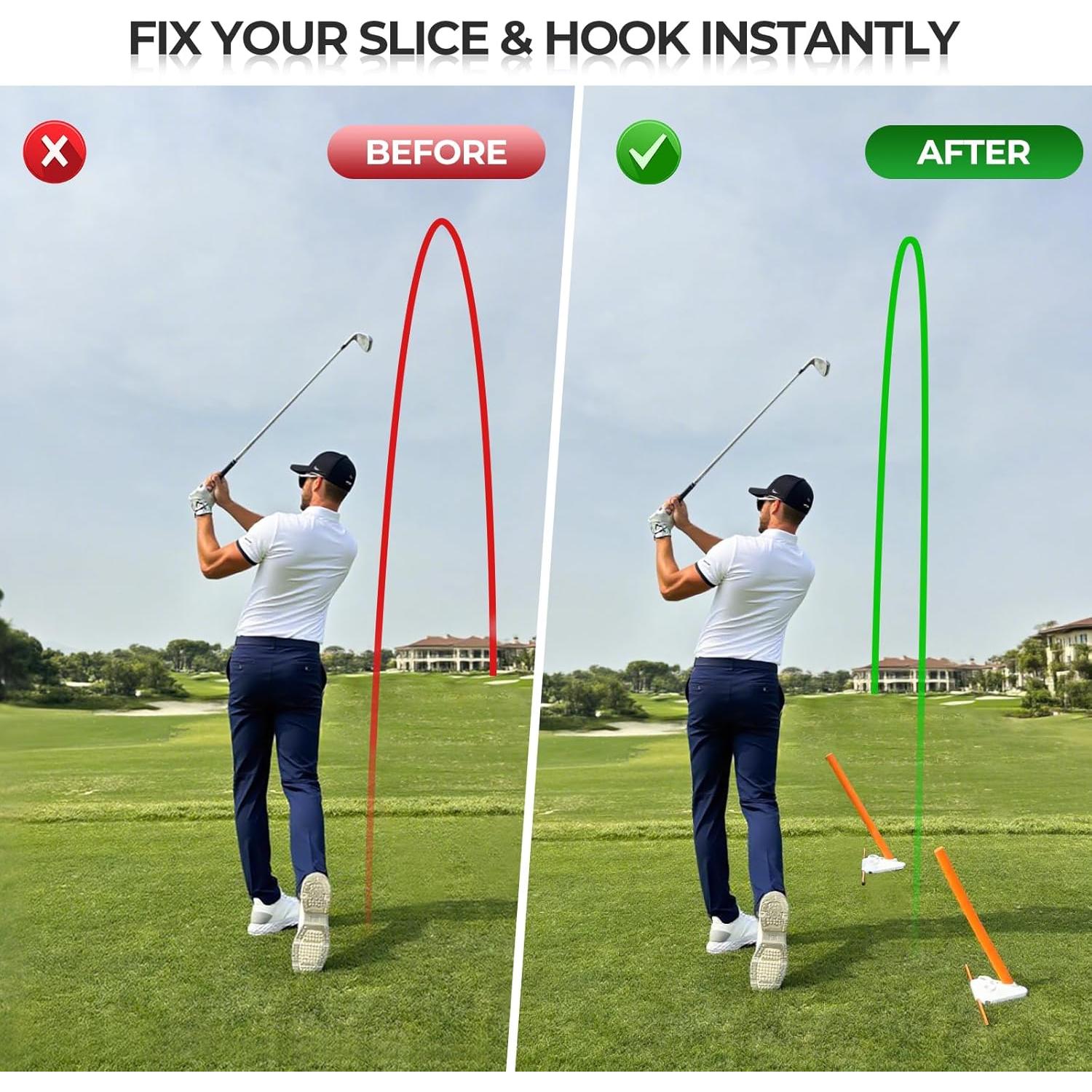 Ayuda de Entrenamiento de Swing de Golf Cusprtm - Discos y Varillas