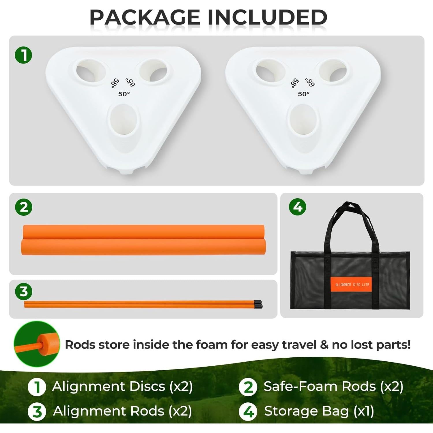 Ayuda de Entrenamiento de Swing de Golf Cusprtm - Discos y Varillas